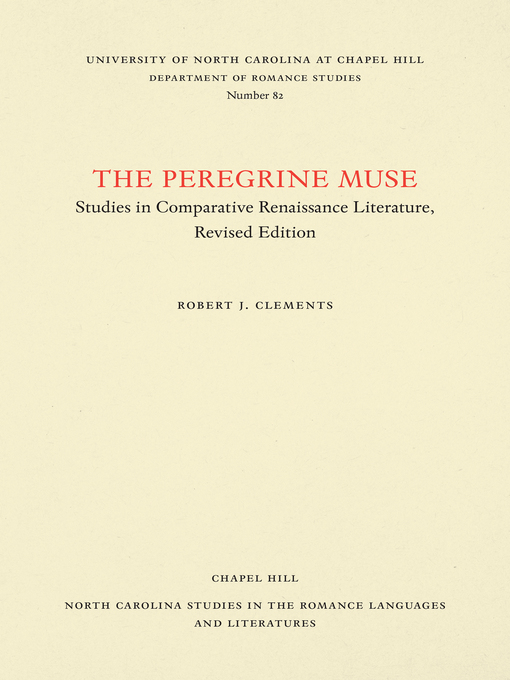 Upplýsingar um The Peregrine Muse eftir Robert J. Clements - Biðlisti
